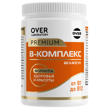 

OVER LABORATORY, В-комплекс, капсулы, 60 шт., капсулы, 60 шт.