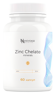 

NOVOAGE nutrition, Цинк (бисглицинат), капсулы, 60 шт., капсулы, 60 шт.