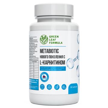 

Green Leaf Formula, Метабиотик + L-карнитин, капсулы, 60 шт., капсулы, 60 шт.