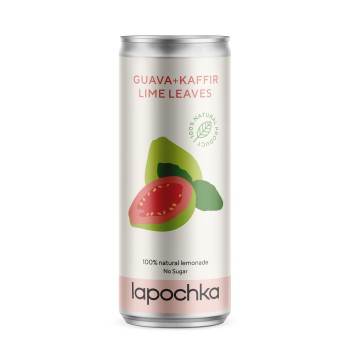 Lapochka, Напиток безалкогольный среднегазированный «Лапочка Гуава Каффир Лайм», жидкость, 330 мл