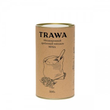 TRAWA, Обезжиренный и дробленый миндальный орех (мука), 375 г.