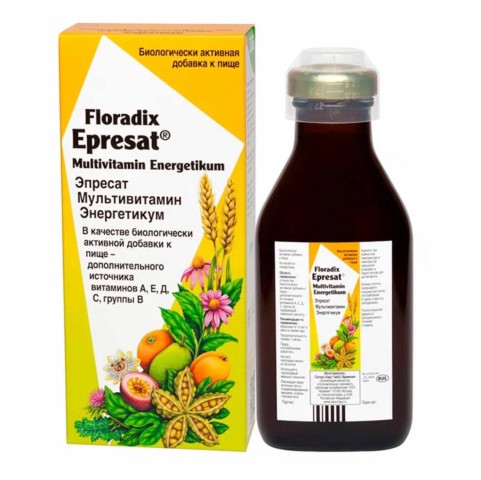 Floradix, Мультивитамин Энергетикум, тоник, 250 мл