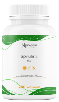 

NOVOAGE nutrition, Спирулина, таблетки, 200 шт., таблетки, 200 шт.