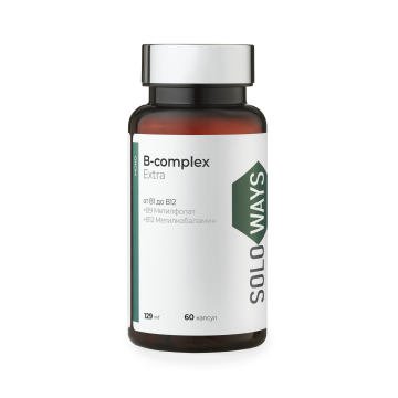 

SOLOWAYS, B-complex Extra, капсулы, 60 шт., капсулы, 60 шт.