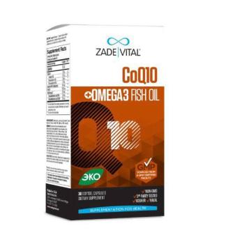 

Zade Vital, Коэнзим Q10 (убихинон) + Омега 3, капсулы, 30 шт., капсулы, 30 шт.