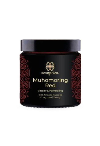 Amazonica, Muhomoring Red, Микродозинг красного мухомора (350 мг), капсулы, 60 шт.