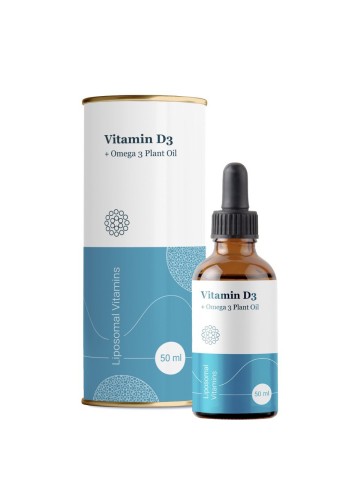 Liposomal Vitamins, Липосомальный витамин D3 + растительная Омега 3 + дигидрокверцетин, жидкость, 50 мл