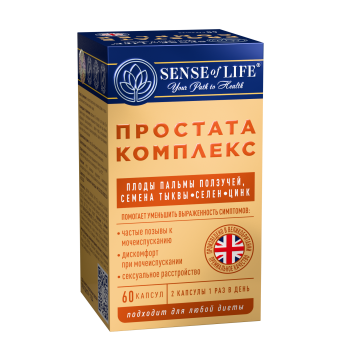 

SENSE OF LIFE, Простата комплекс, капсулы, 60 шт., капсулы, 60 шт.