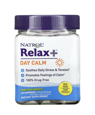 Natrol, Дневное спокойствие (для поддержки нервной системы), жевательные конфеты, 60 шт.