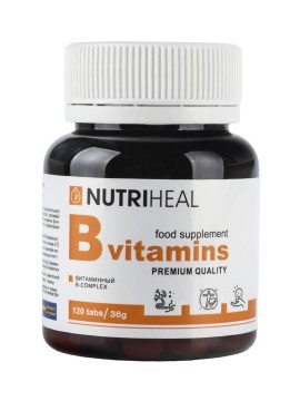 

NUTRIHEAL, Витаминный В-комплекс, со вкусом лимона, таблетки, 120 шт., таблетки, 120 шт.