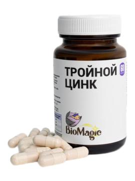 

BioMagic, Тройной цинк (пиколинат, бисглицинат, малат), капсулы, 60 шт., капсулы, 60 шт.