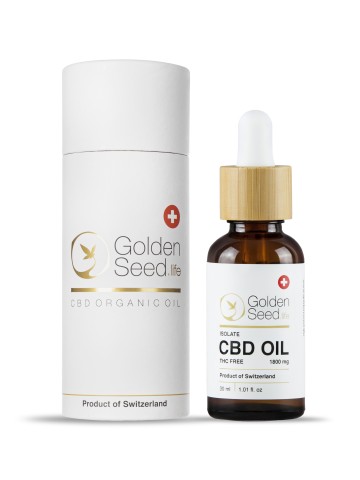 Goldenseed.life, CBD масло 6% (1800 мг) «Изолят» (без привкуса), жидкость, 30 мл