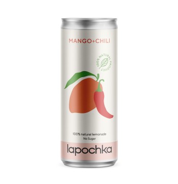 Lapochka, Напиток безалкогольный среднегазированный «Лапочка Манго Чили», жидкость, 330 мл