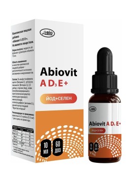 

A-BIO, Абиовит «A D3 E +», жидкость, 10 мл, жидкость, 10 мл