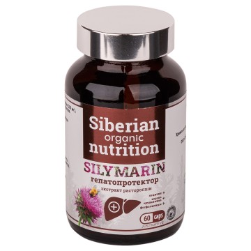 

Siberian organic nutrition, Silymarin (экстракт расторопши), капсулы, 60 шт., капсулы, 60 шт.