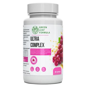 

Green Leaf Formula, ULTRA COMPLEX (для кожи, волос, ногтей), капсулы, 30 шт., капсулы, 30 шт.