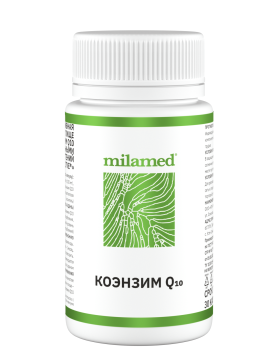 

Milamed, Коэнзим Q10 (убихинон) с экстрактом шпината, антиоксидант, капсулы, 30 шт., капсулы, 30 шт.