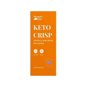 

BeautyBite, Батончик «Keto Crisp» гречишный, 35 г, 35 г