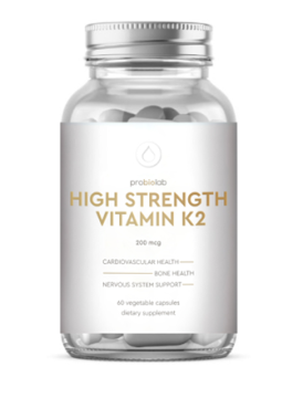 

Probiolab, High Strength Vitamin K2 (MK-7 VitaMK7®), вегетарианские капсулы, 60 шт., вегетарианские капсулы, 60 шт.