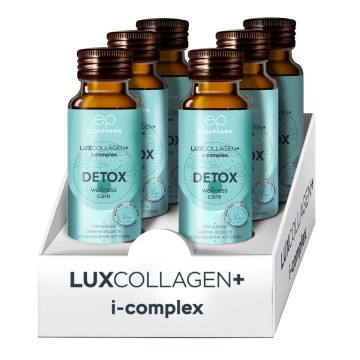 

LUXCOLLAGEN+i-complex, Напиток на основе морского коллагена «Детокс организма», 6 шт * 50 мл, 6 шт * 50 мл