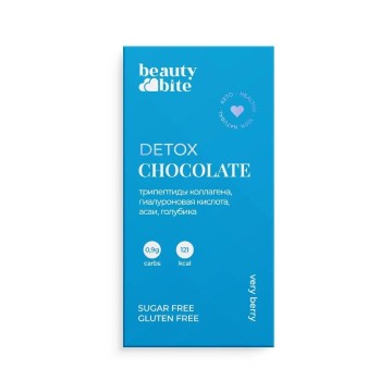 

BeautyBite, Шоколад «Beauty Bite Detox», с асаи и голубикой, 20 г, 20 г