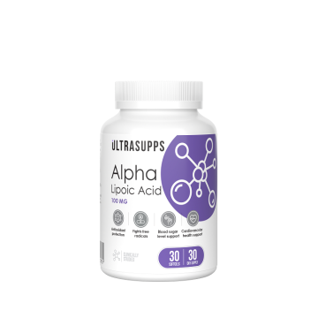 

ULTRASUPPS, Альфа-липоевая кислота, капсулы, 30 шт., капсулы, 30 шт.