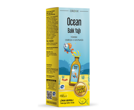 ORZAX, Океан Рыбий жир с лимоном, 150 мл