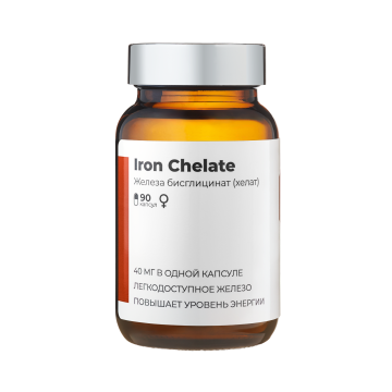 

SOLOWAYS, Железо (бисглицинат), капсулы, 90 шт., капсулы, 90 шт.