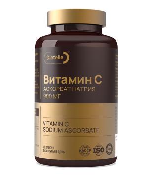 

Dietelle, Витамин C (аскорбат натрия), капсулы, 60 шт., капсулы, 60 шт.