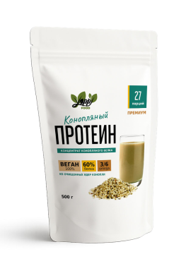 

Yappi, Конопляный протеин, порошок, 500 г, порошок, 500 г