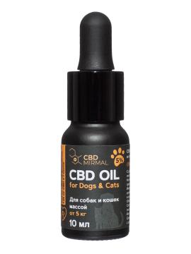 Mirmal CBD CBD масло 5 для собак и кошек массой от 5 кг жидкость 10 мл 2299₽