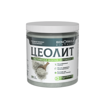 

Bionormula Minerals, Цеолит пищевой (детокс и очищение организма), порошок, 500 г, порошок, 500 г
