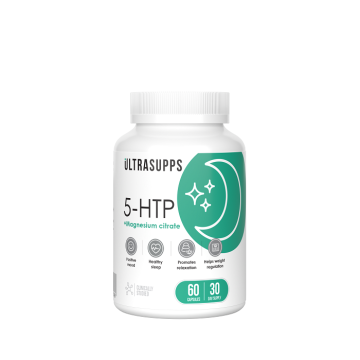 

ULTRASUPPS, 5-HTP + магний (цитрат), капсулы, 60 шт., капсулы, 60 шт.