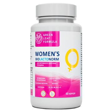 

Green Leaf Formula, WOMEN'S BIOLACTONORM (для интимного здоровья женщины), капсулы, 60 шт., капсулы, 60 шт.