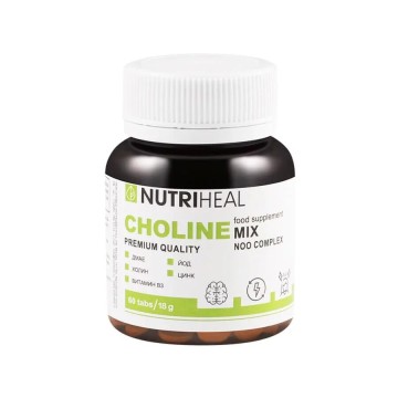 

NUTRIHEAL, Холин Микс (ноотропный комплекс), таблетки, 60 шт., таблетки, 60 шт.