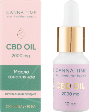 

CANNA TIME, CBD масло (2000 мг), жидкость, 10 мл, жидкость, 10 мл