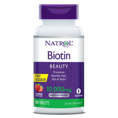 Natrol, Биотин, таблетки для рассасывания, 60 шт.