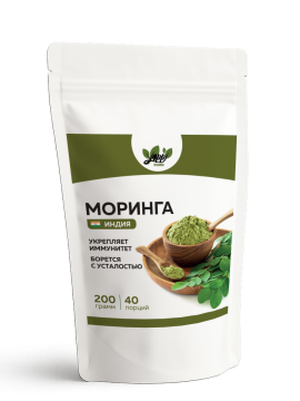 

Yappi, Моринга (для комплексного оздоровления), порошок, 200 г, порошок, 200 г