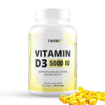 1WIN, Витамин D3, капсулы, 120 шт.