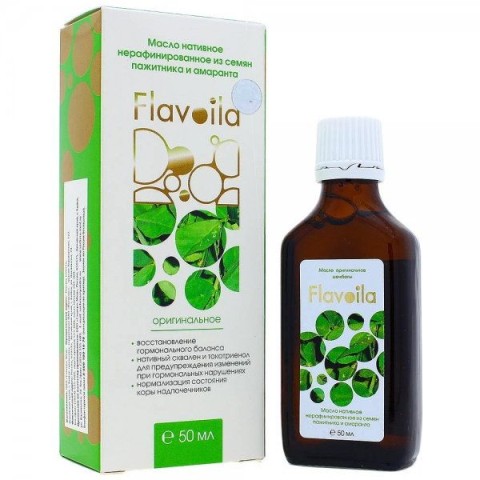 Flavoila, Масло с пажитником для восстановления гормонального баланса, 50 мл
