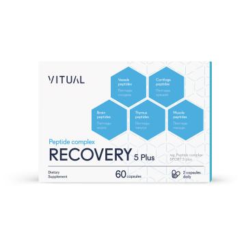 

VITUAL, RECOVERY 5 Plus (ускорение восстановления после травм и операций), капсулы, 60 шт., капсулы, 60 шт.