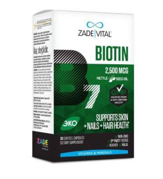 

Zade Vital, Биотин, капсулы, 30 шт., капсулы, 30 шт.