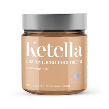 

BeautyBite, Кето-паста «Ketella» шоколадно-миндальная со вкусом кофе, 180 г, 180 г