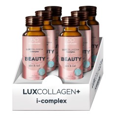 LUXCOLLAGEN+i-complex, Напиток на основе морского коллагена «Красота кожи и ногтей», 6 шт * 50 мл
